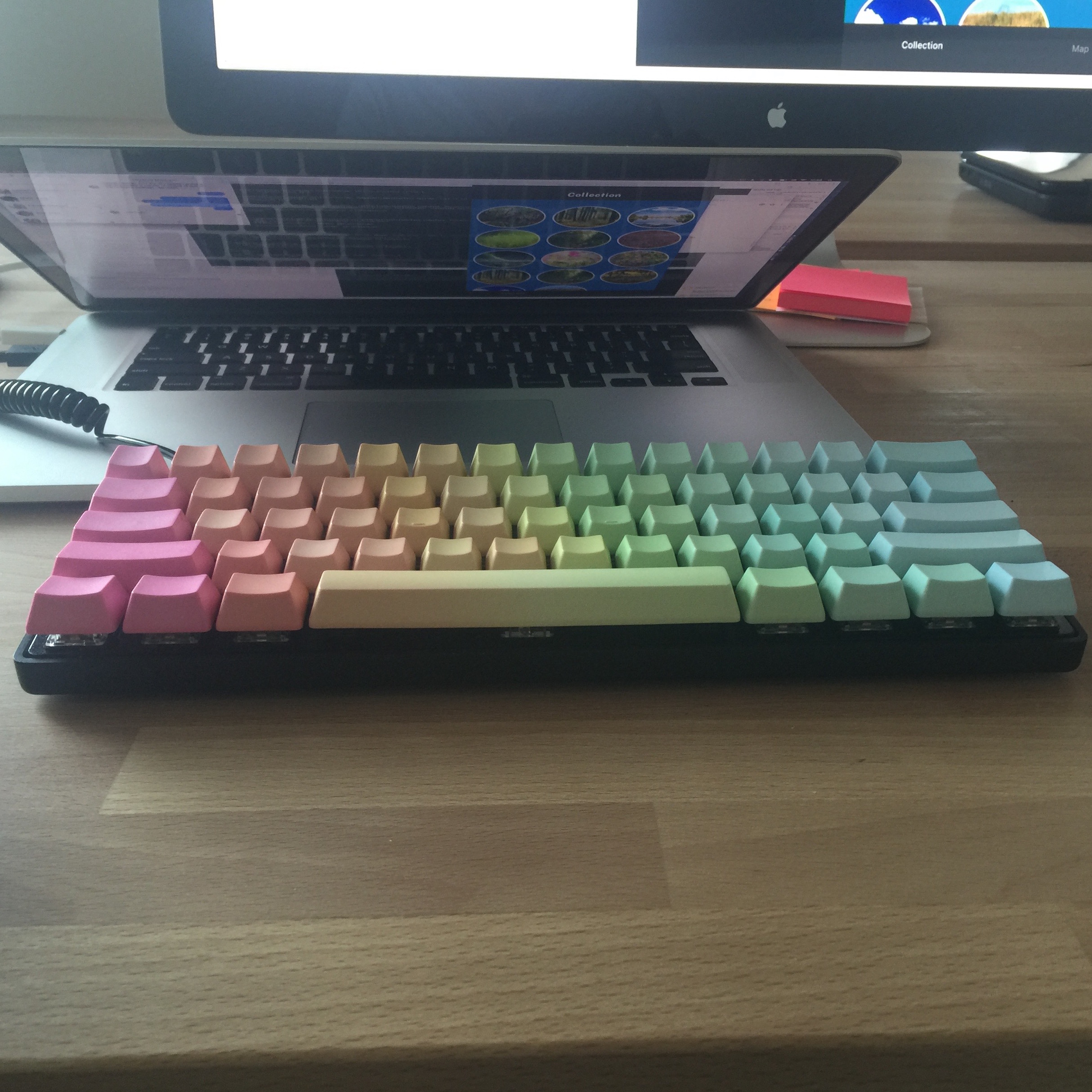 Rainbow keycaps